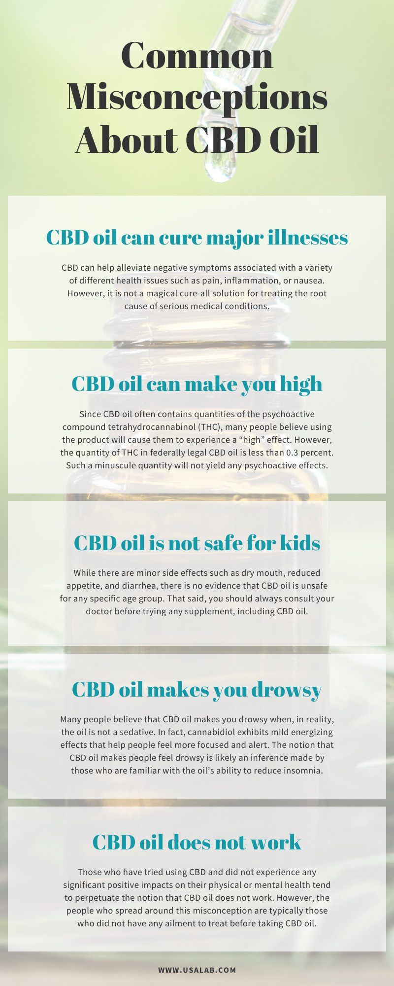 Common Misconceptions About CBD Oil infographic